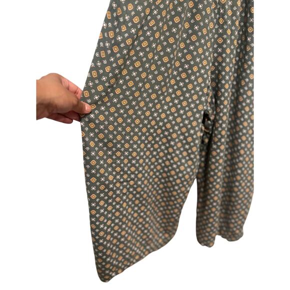 Women’s Rayon Cropped front Tie Jumpsuit M Green - Picture 7 of 8